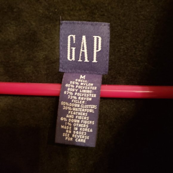 GAP Blue Puffer Vest Size M - Picture 3 of 5